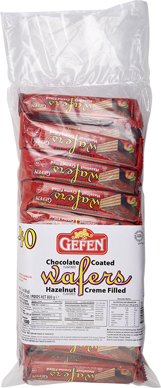 Gefen 40 Pk Chocolate Coated Wafer (28.8 oz)