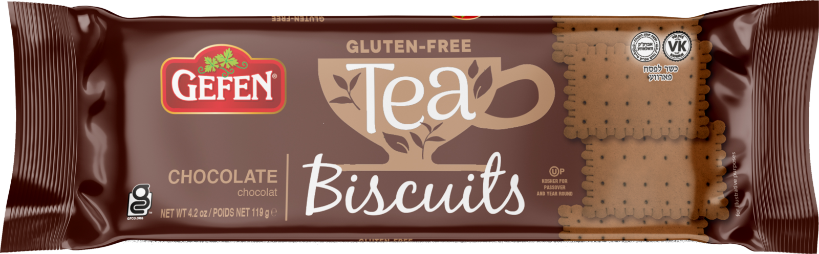 Gefen Gluten Free Chocolate Tea Biscuits (4.2 oz)