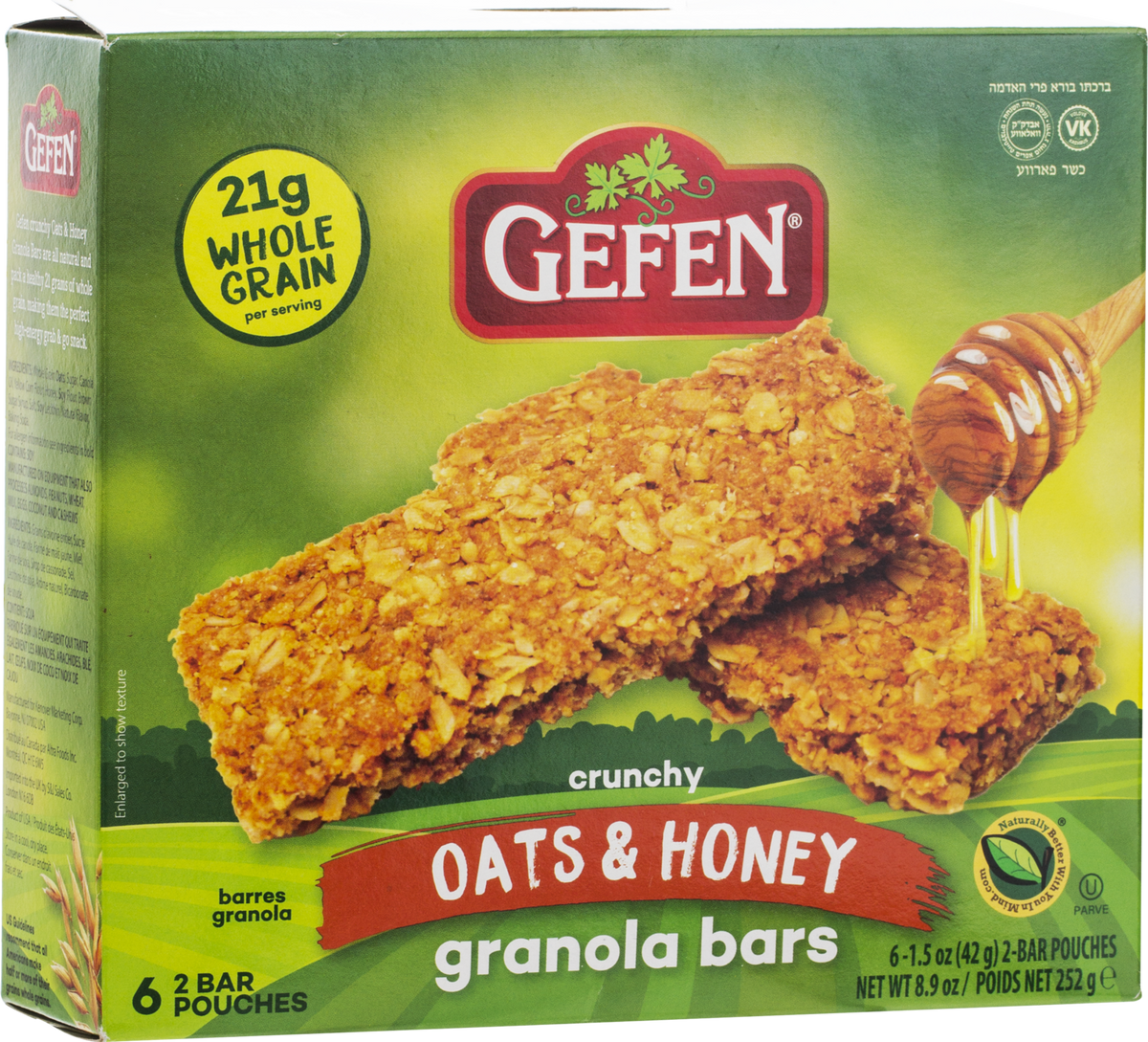 Gefen Oats N Honey Granola Bars (8.9 oz)