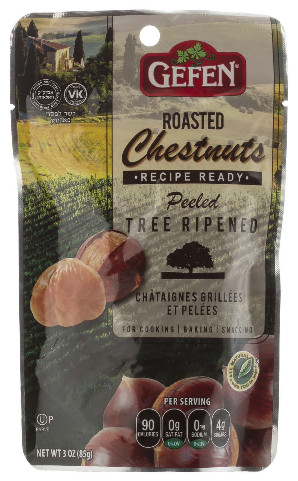 Gefen 3 oz Roasted Peeled Chestnuts (3 oz)