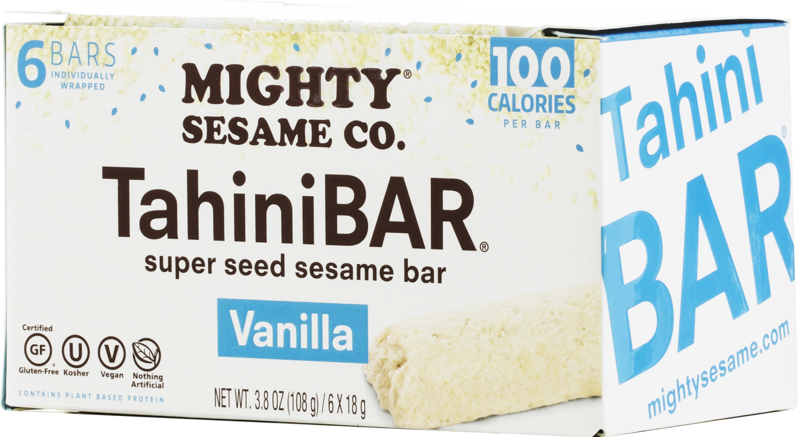 Mighty Sesame Vanilla Tahini Bars - 6 Bars (3.8 oz)