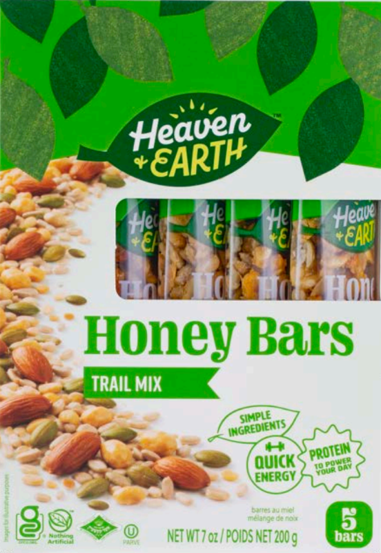 Heaven & Earth Trail Mix Honey Bars (7 oz)